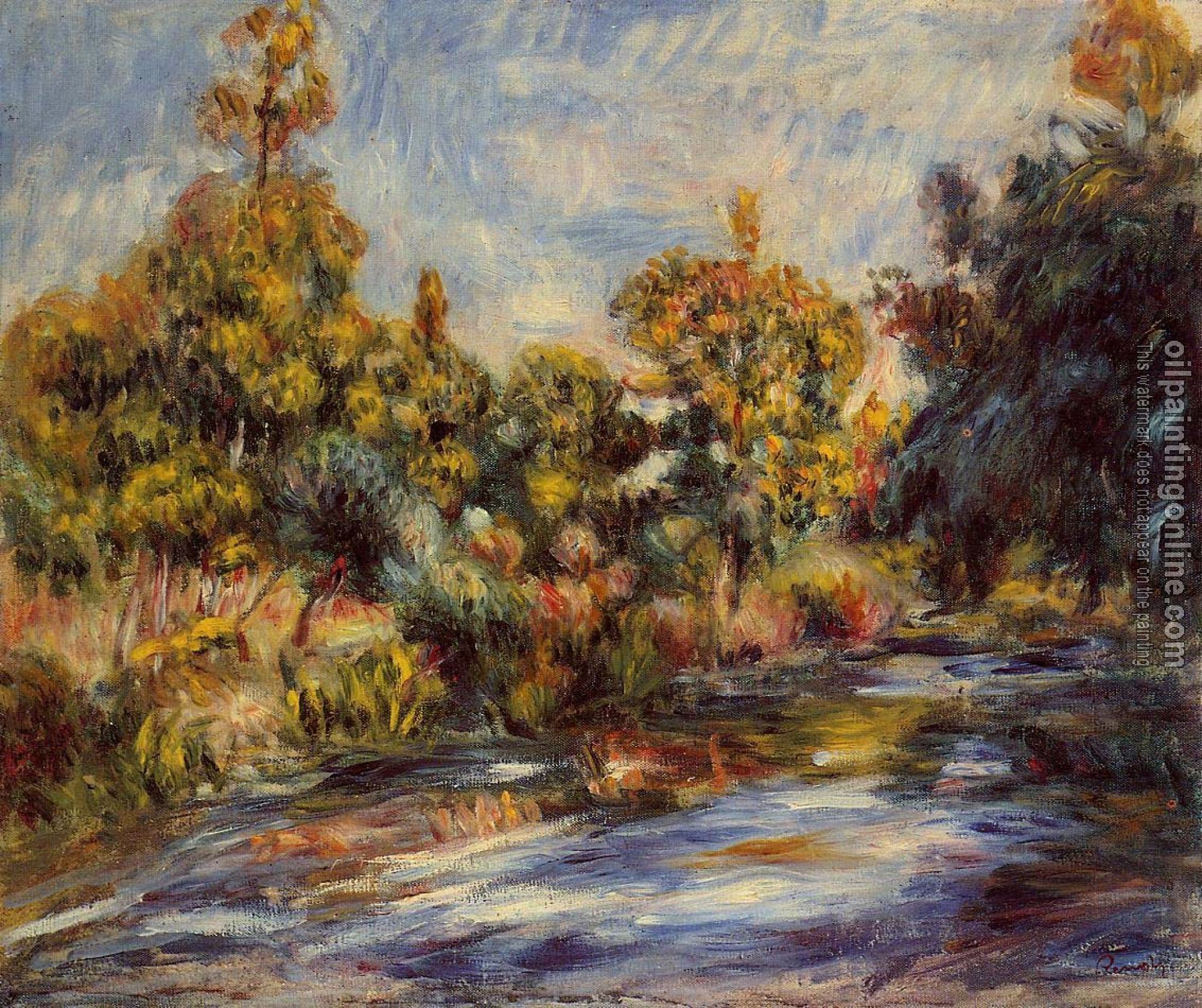 Renoir, Pierre Auguste - Landscape with River